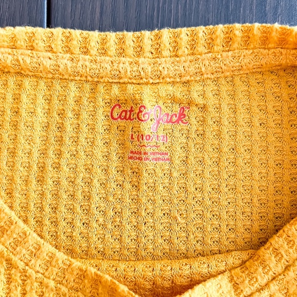 Cat & Jack | Girls Thermal Long Sleeve Shirt | L (10/12) - Picture 4 of 7
